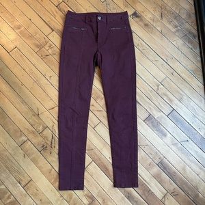 American eagle high rise burgundy jeggings